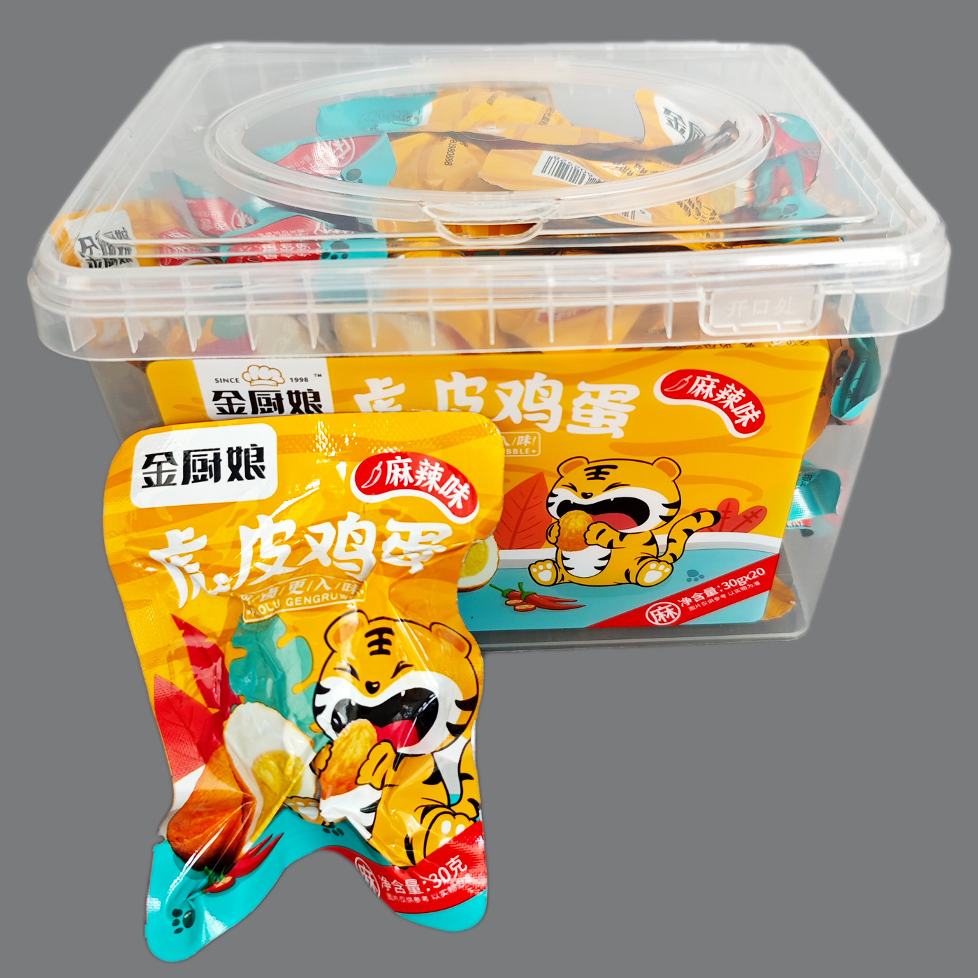 金厨娘 30g虎皮鸡蛋麻辣五香味卤鸡蛋类休闲零食早餐卤蛋真空包装