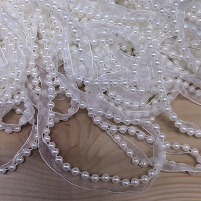新款香风手工钉珠珍珠织带旗袍花边汉服服装DIY装饰饰品辅料