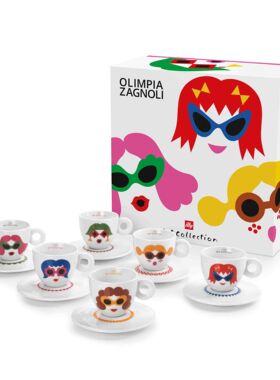 珍藏版 illy咖啡杯2019年典藏杯Olimpia Zagnoli浓缩咖啡杯卡布杯