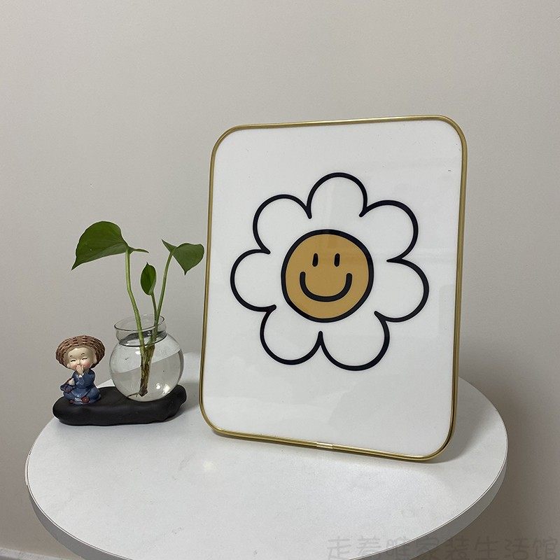 10寸轻奢相框摆台现代简约照片墙桌面摆件装饰画办公桌装饰