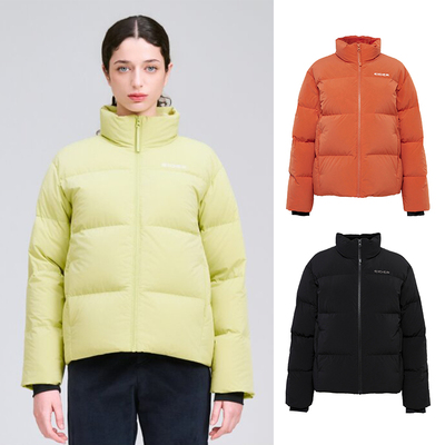 EIDER韩国代购25冬女户外立领百搭休闲面包服鸭绒羽绒服外套