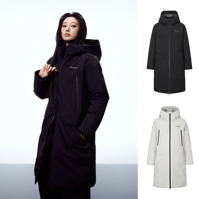 DISCOVERY韩国代购25冬女士户外休闲防水防透湿中长款鹅绒羽绒服