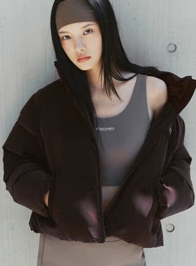 女26冬DISCOVERY立领短款羽绒服