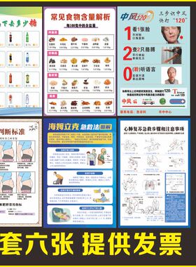 食品含糖含盐量中风120宣传海报