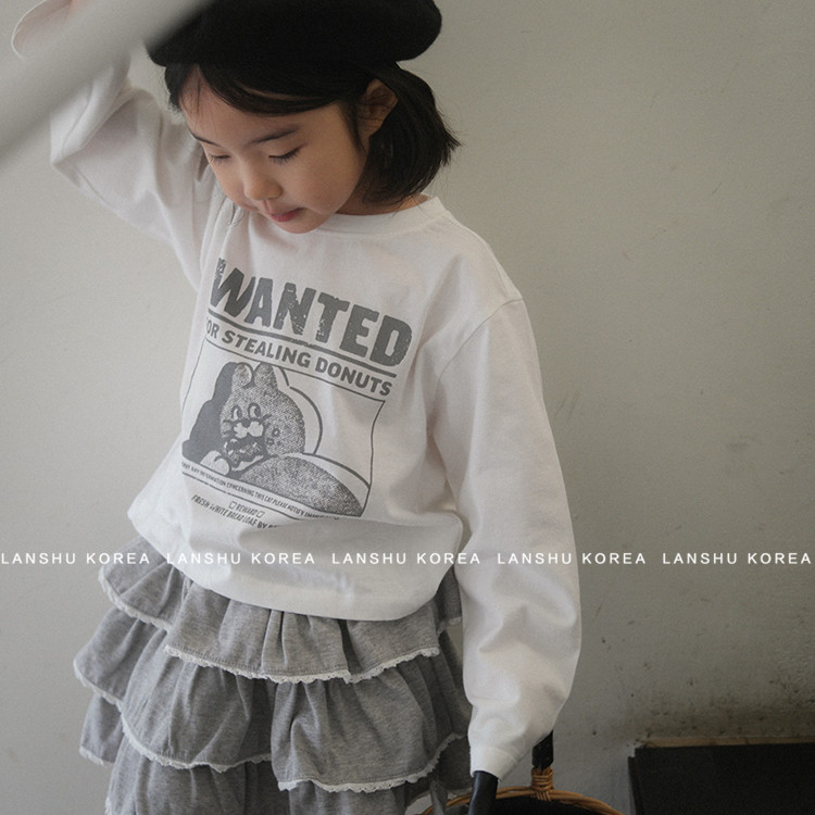 现货【Bananaj】懒鼠韩国童装26春款男童女童美式卡通字母印花T恤