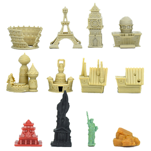 桌游模型 战棋跑团 维多利亚魔盗团 策划者建筑物 迷你自由女神像