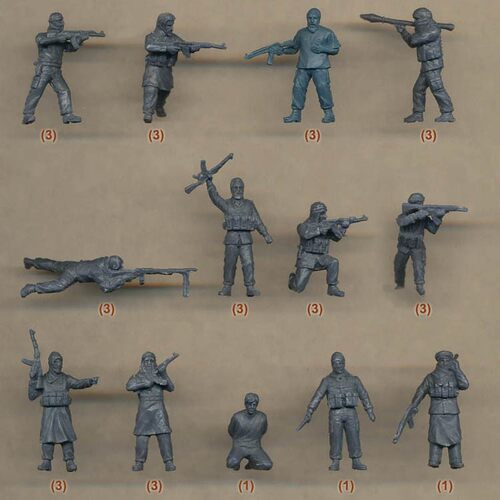 凯撒中东现代民兵1：72兵人模型