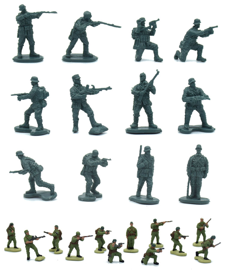 凯撒caesar 1:72迷你兵人模型 南京保卫战 中国军队 二战国军