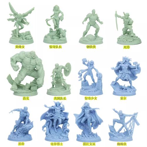 漫威无尽杀戮丧尸宇宙基础版Marvel Zombies桌游模型钢铁侠蜘蛛侠