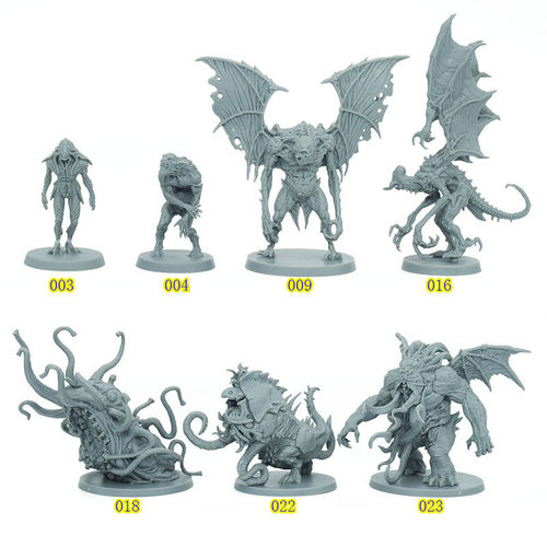 Cthulhu克苏鲁Death May Die死亡湮灭桌游模型003-023死亡亦逝