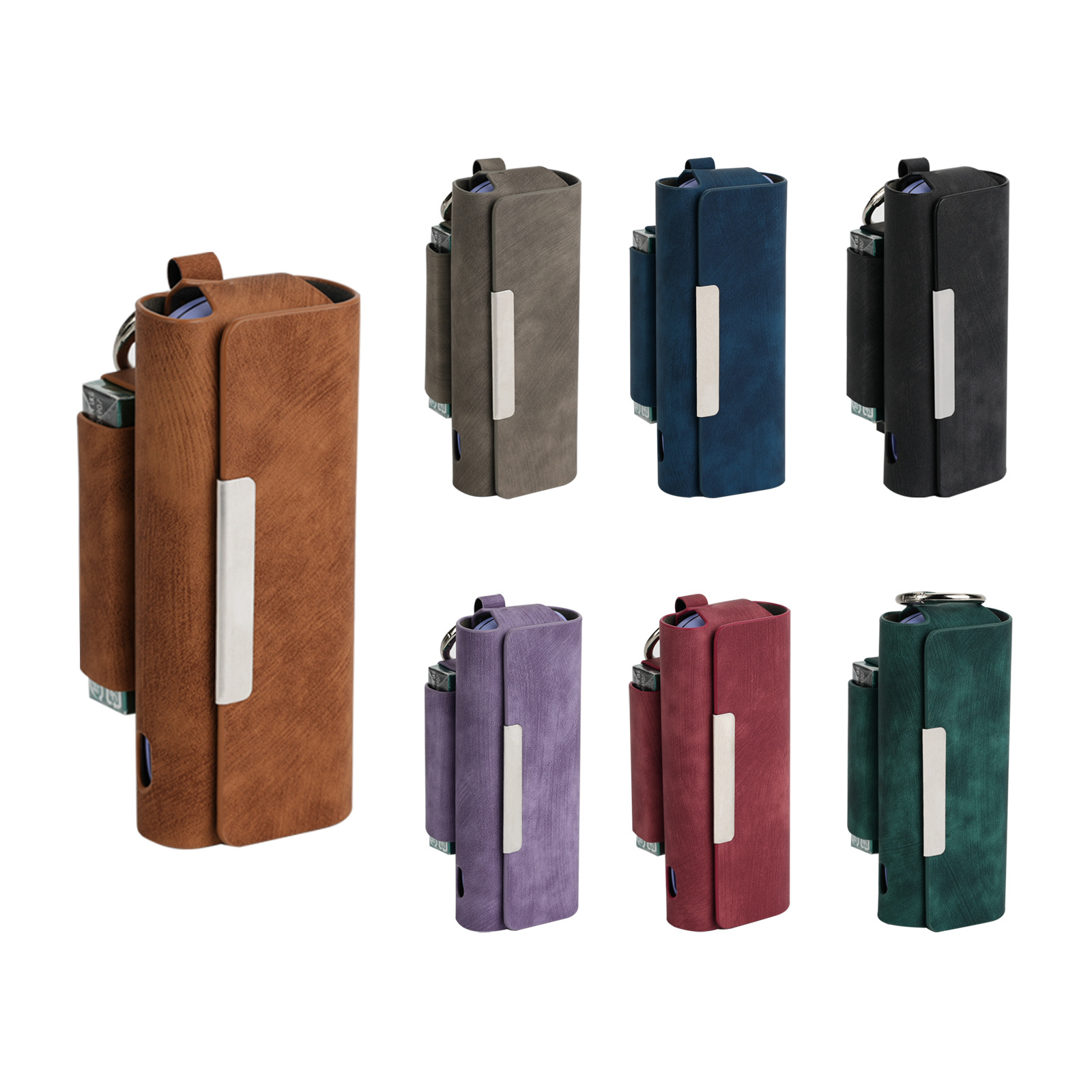 适用iqo六代七代旗舰款保护套翻盖款保护装饰皮革磨砂纹带磁吸