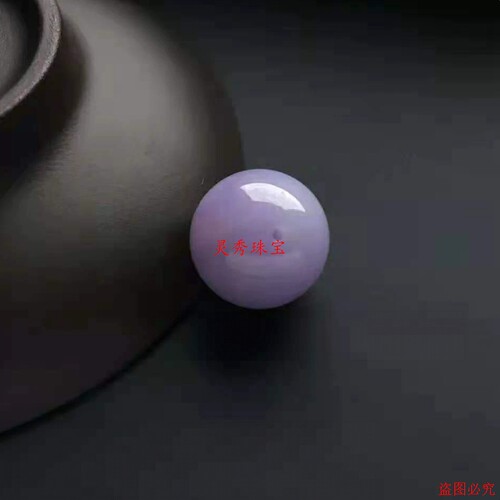 缅甸冰糯紫罗兰翡翠圆珠散珠