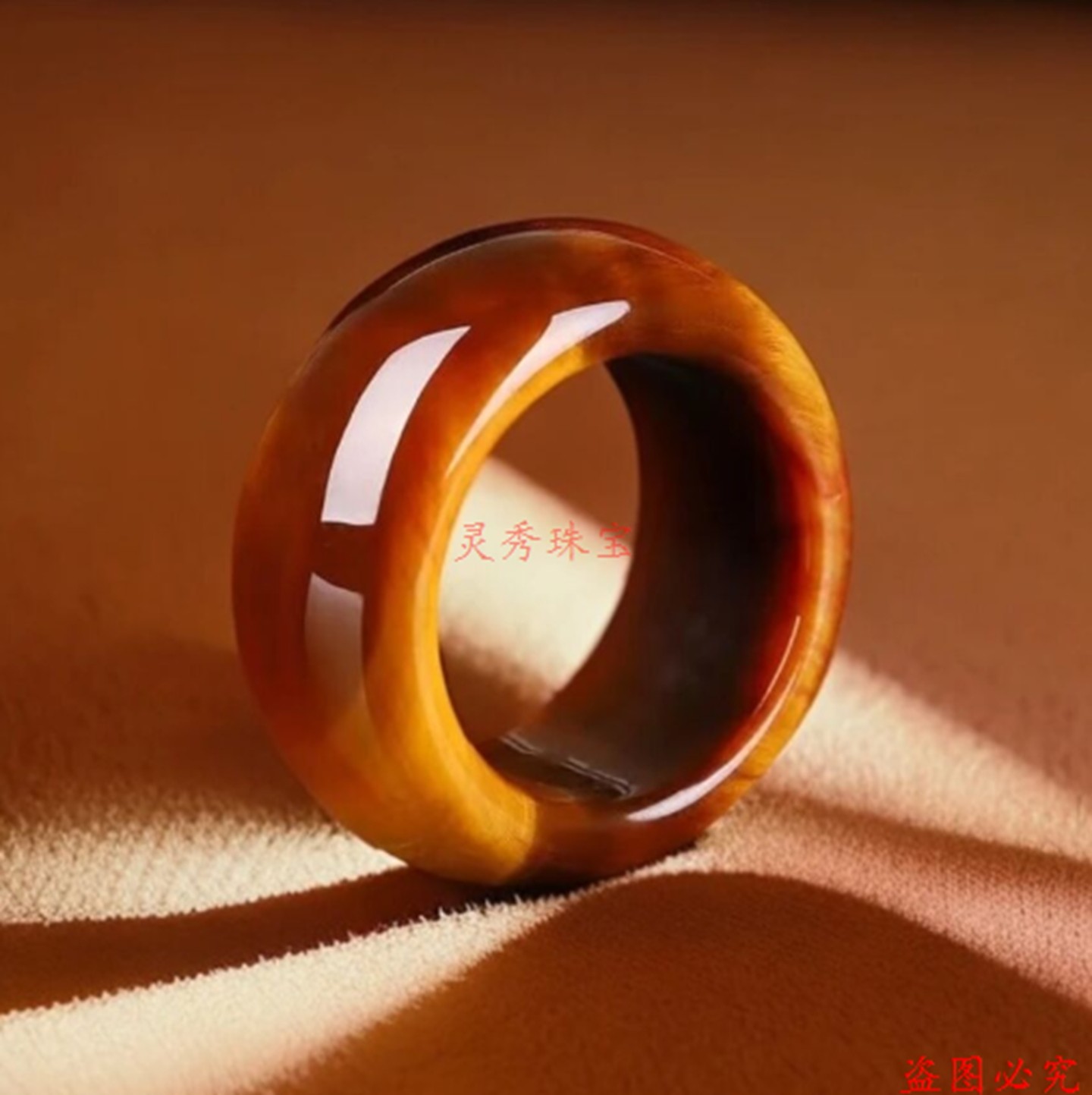 黄虎眼石戒指男士玉石扳指指环虎睛石鹰眼硅化玉尾戒气质,珠宝/钻石/翡翠,手饰,淘宝优惠券,粉丝福利购,淘宝优惠卷