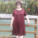 清仓真丝连衣裙夏季 大码 洋气质阔太太中长过膝中老年妈妈奶奶裙子