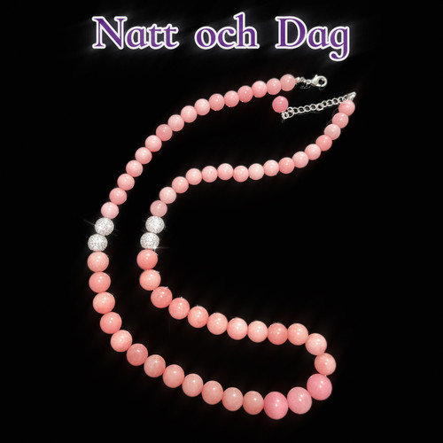 【Frigg的预言系列】Natt och Dag百搭轻奢红纹石项链女毛衣链