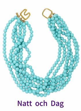 【Frigg的预言系列】Natt och Dag北欧风格绿松石多层项链高级感