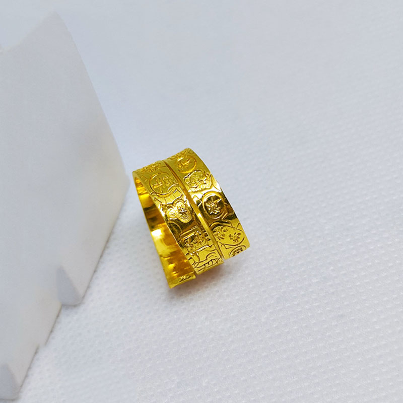 足金999黄金戒指和源个性时尚