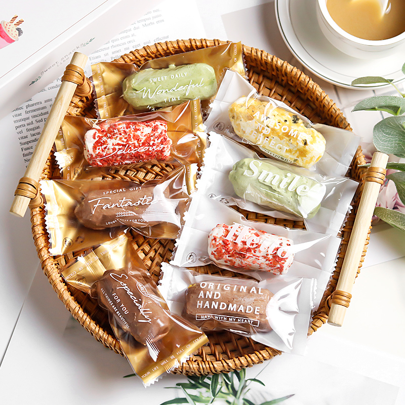 网红奶酥包装袋机封袋子透明糯米船袋燕麦杏仁饼干雪花酥烘焙自封