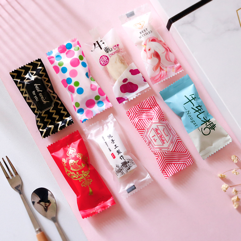 牛轧糖包装袋纸装机封袋糖纸糖果雪花酥小饼干塑料可爱封口包装袋