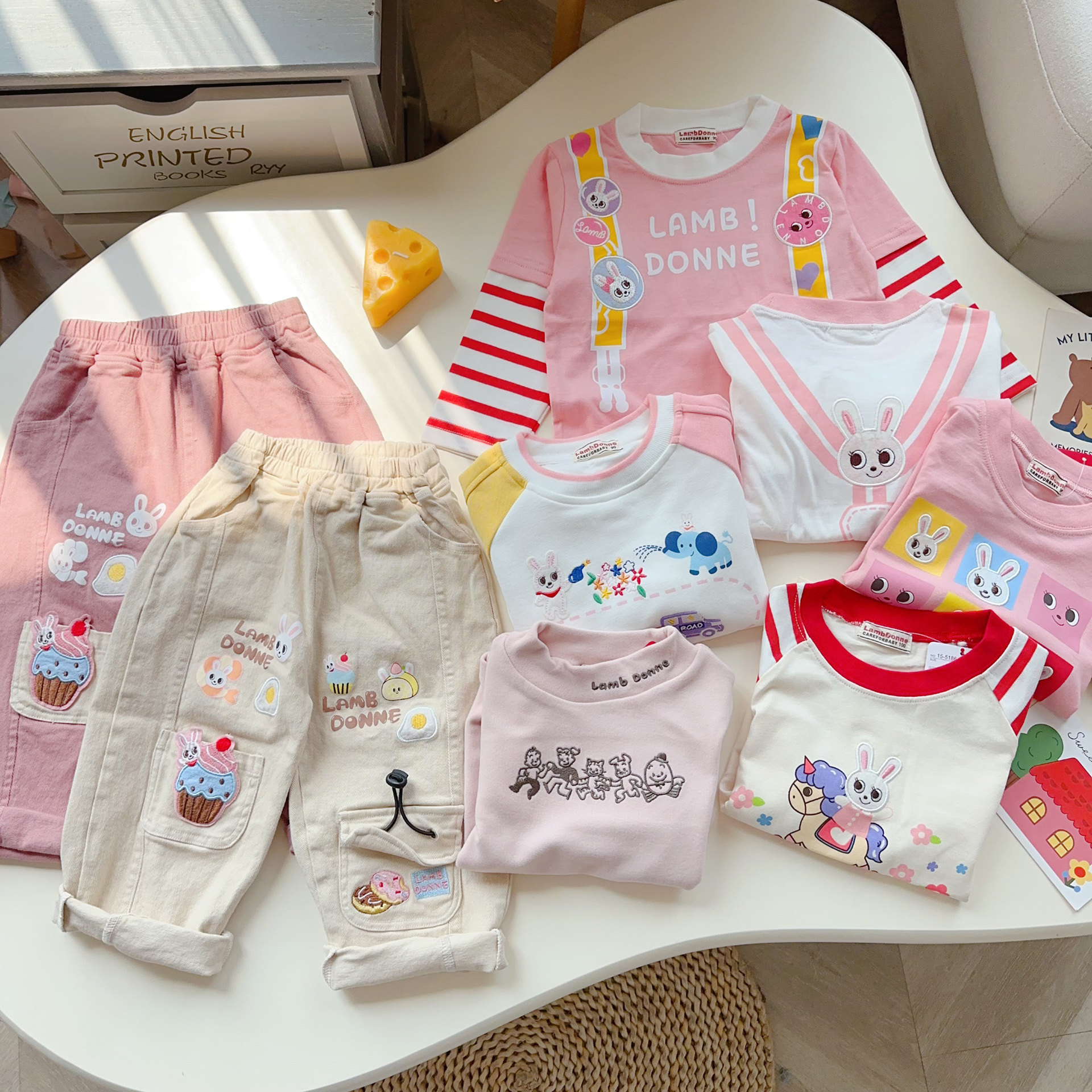 26年春秋冬可爱女童套装打底衫日系百搭裤子女宝宝外套童装组合,童装/婴儿装/亲子装,套装,淘宝优惠券,粉丝福利购,淘宝优惠卷