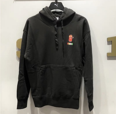 彪马春秋撞色运动休闲连帽套头衫