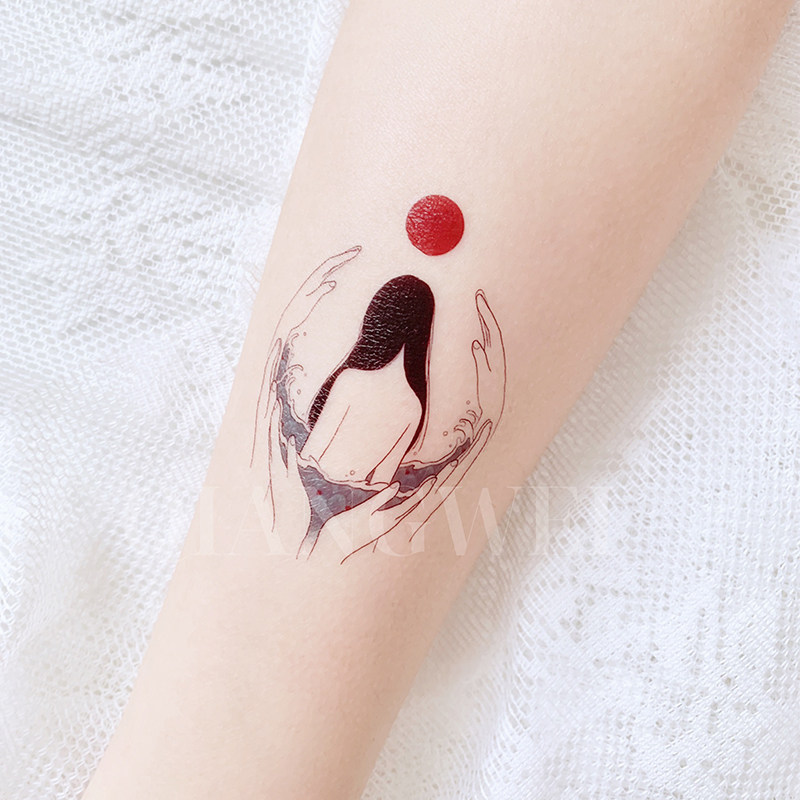 Rose girl TATTOO Dark Girls solar system ins fresh colour Tattoo stickerin the Makeup/Perfume/Beauty tools , Body painting  category - from Buy2taobao.com to provide professional Taobao agent buy service