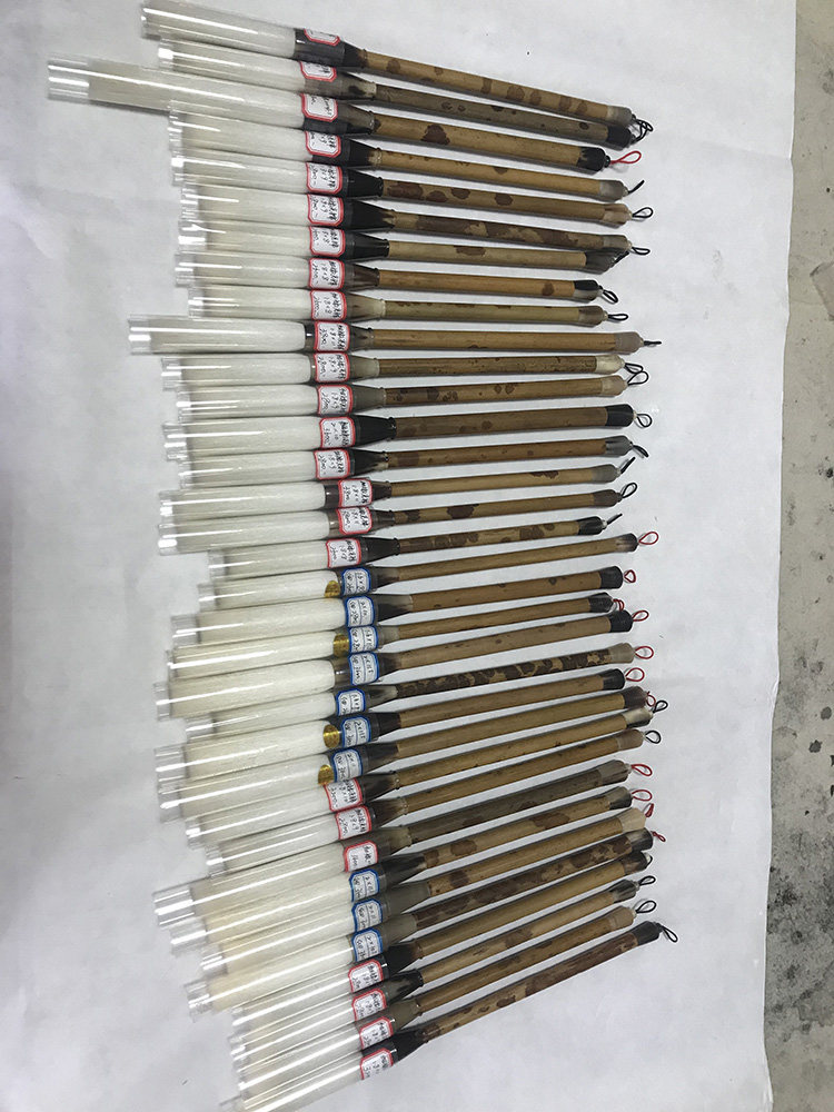 高档纯羊毛细嫩光锋长锋羊毫专业书法大师毛笔湖笔红湘妃竹罗汉竹