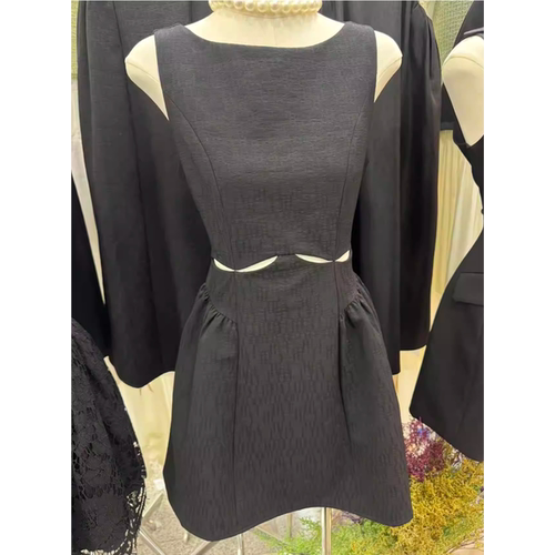 高级感露腰显瘦小个子背心短裙