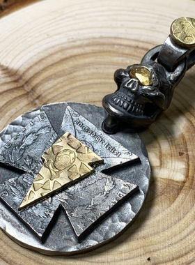 铁头的店高山隆摩根银饼吊坠