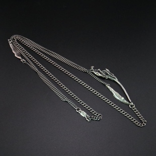 铁头的店 Werkstatt Munchen德国银饰 叶子枯枝项链 复古男女款