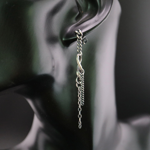 铁头的店 Werkstatt Munchen不规则链条耳线长款女耳坠 复古款