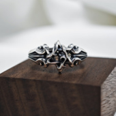 海克斯之心戒指 铁头 日本老牌摇滚银饰 Design 925银 店 Deal