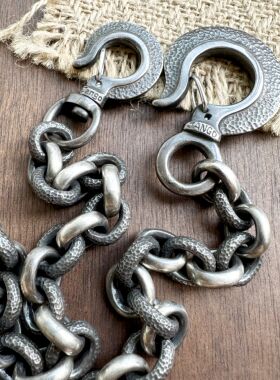 铁头的店 JANGO复古做旧裤链 机车风个性防盗腰链财布链纯银挂饰