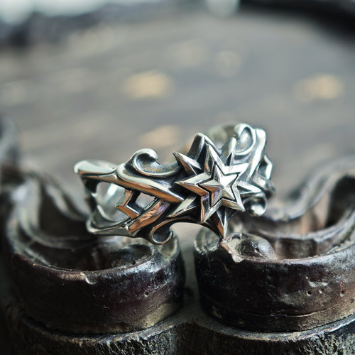 铁头的店 Deal Design 925银 日本老牌摇滚银饰 观星者戒指