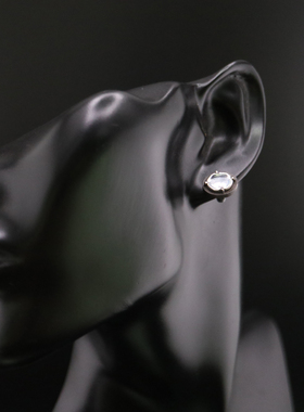 铁头的店 DETAJ镜子耳钉 925纯银复古耳饰 个性日潮男女通用耳环