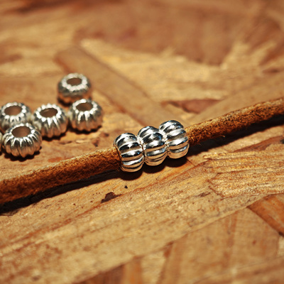 铁头的店隔珠项链配件925银