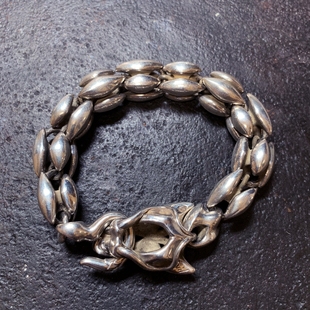 铁头的店 BloodyourMary血腥玛利亚日式龙头骨节手链纯银手镯手串
