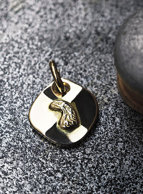 明星同款吊坠全金鹰头余文乐拉瑞