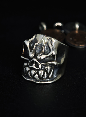 铁头的店 925银STARLINGEARA 万圣节主题 Jack O‘lantern戒指