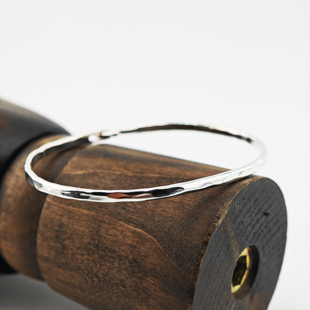 铁头的店 Werkstatt Munchen德国慕尼黑  手工多面锤纹情侣款手镯