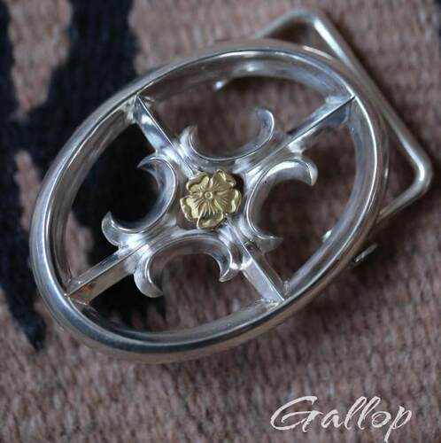 铁头的店高桥  Iron head goros 皮带扣十字花蔷薇花点金