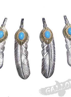 铁头的店 tadyking  高桥大弟子 TK 上金松石 羽毛吊坠 挂坠