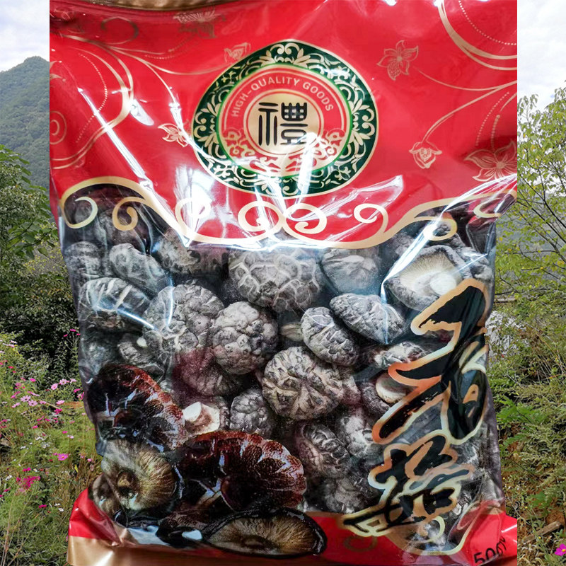 卢氏香菇花菇500g包邮高山农家剪脚冬菇干货蘑菇野生无硫熏不打药