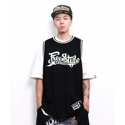 三方联名款嘻哈街舞网眼篮球衣