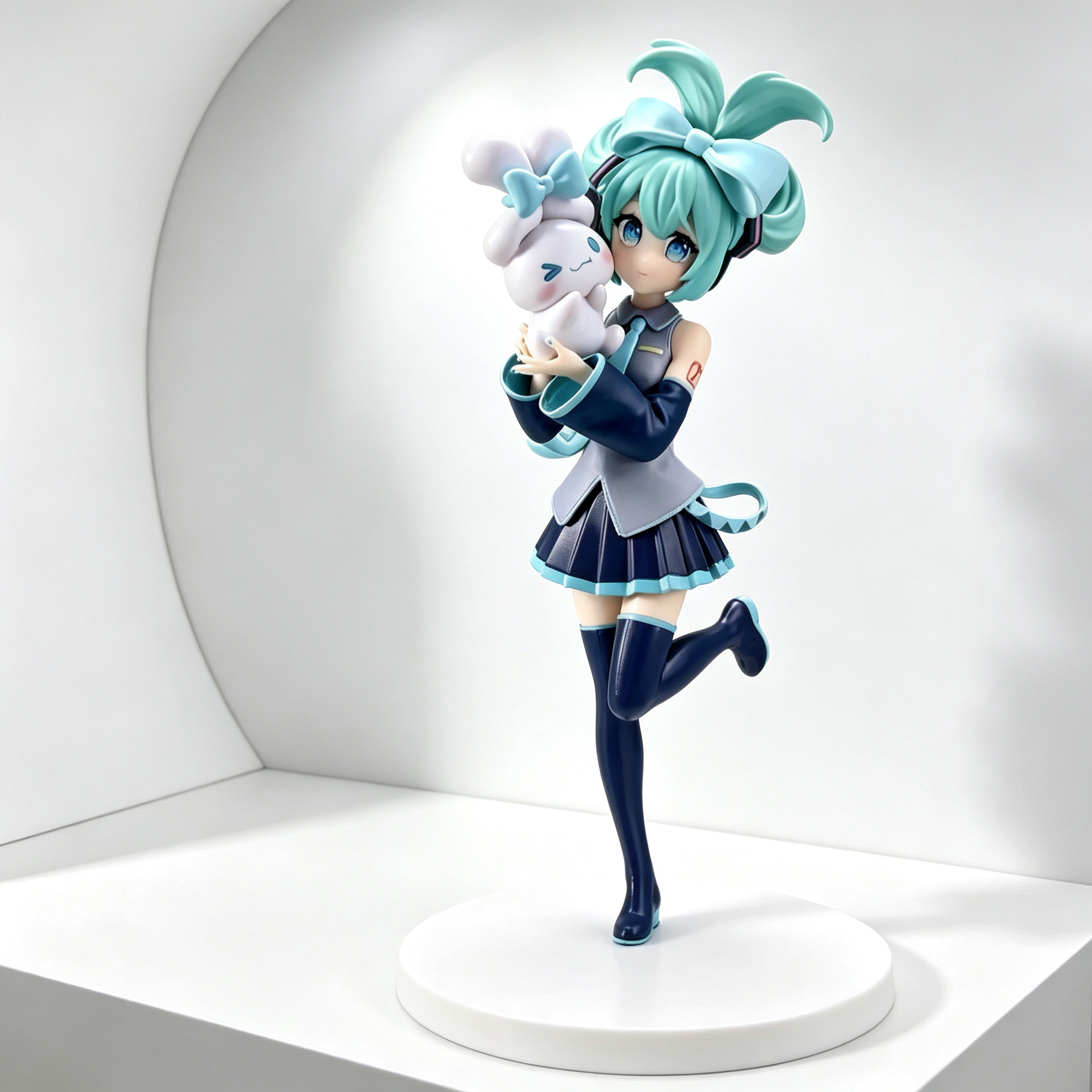 治愈系美少女模型手办车载摆件