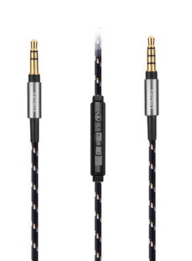 Earmax 飞SHP9500 利浦SHP9600 魔SOLO3声 SOLO2 AR3镀银 耳机线