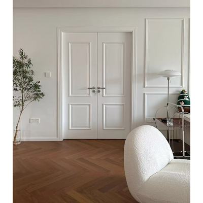 实木烤漆对开门多层全实木烤漆门