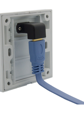 86型欧规 弯头HDMI 直插式 母对母面板