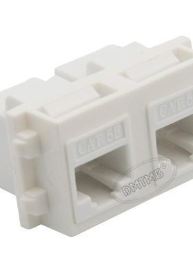 128型 地插  双口CAT6网络母对母 直插式 模块