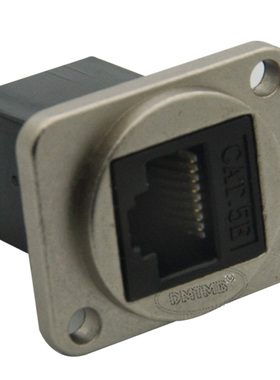 D型 银色CAT6 RJ45 网络 直插型 连接器